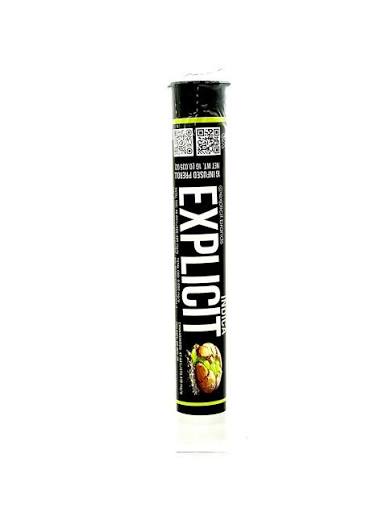 EXPLICIT - INFUSED PREROLL - INDICA - KEY LIME COOKIES - 1G