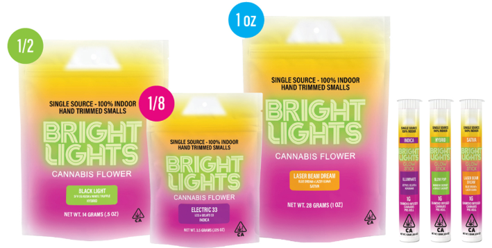 BRIGHT LIGHTS - FLOWER - SATIVA - GOLD RUSH - 3.5G