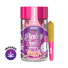 BABY JEETER - INFUSED PREROLL PACK - HYBRID - GELATO - .5G - (5PK)