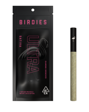 BIRDIES - INFUSED PREROLL PACK - ULTRA - SATIVA - .85G - (3PK)