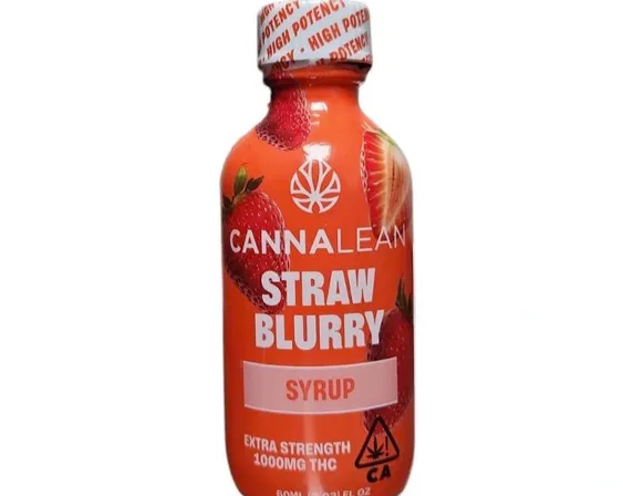 CANNALEAN - TINCTURE - SYRUP - SUGAR FREE - STRAWBLURRY - 1000MG