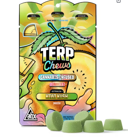 ABX - EDIBLE - GUMMIES - INDICA - KIWI KUSH - 100MG