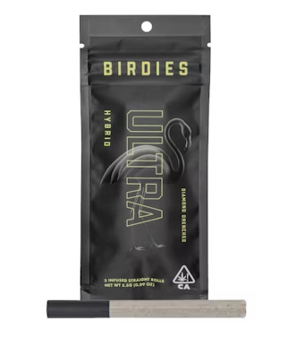 BIRDIES - INFUSED PREROLL PACK - ULTRA - HYBRID - .85G - (3PK)