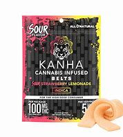 KANHA NANO - EDIBLE - SOLVENTLESS ROSIN BELTS - INDICA - STRAWBERRY LEMONADE - 25MG (4PK)