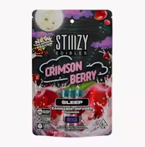 STIIIZY - MYLAR - EDIBLE - GUMMY - INDICA - CBN - CRIMSON BERRY - 100MG