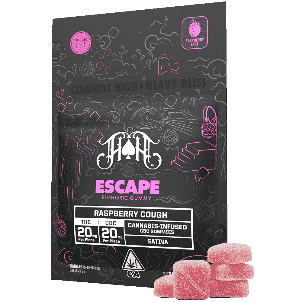 HEAVY HITTERS - EDIBLE - ESCAPE - SATIVA - RASPBERRY COUGH - 100MG