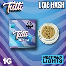 TUTTI - CONCENTRATE - HASH - INDICA - NORTHERN LIGHTS - 1G