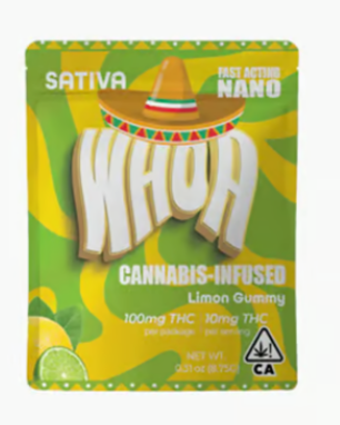 WHOA - EDIBLE - GUMMY - SATIVA - LIMON - 100MG