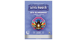 EMERALD SKY - EDIBLE - LIVE ROSIN - GUMMIES - SLEEP EPIC ELDERBERRY - 10:2:4 THC:CBD: - 100MG 