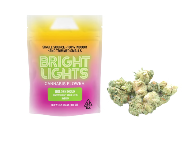 BRIGHT LIGHTS - FLOWER - SATIVA - GOLDEN HOUR - 3.5G 