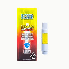ICED - CARTRIDGE - LIQUID DIAMOND - INDICA HYBRID - LEMON CHERRY GELATO - 1G 