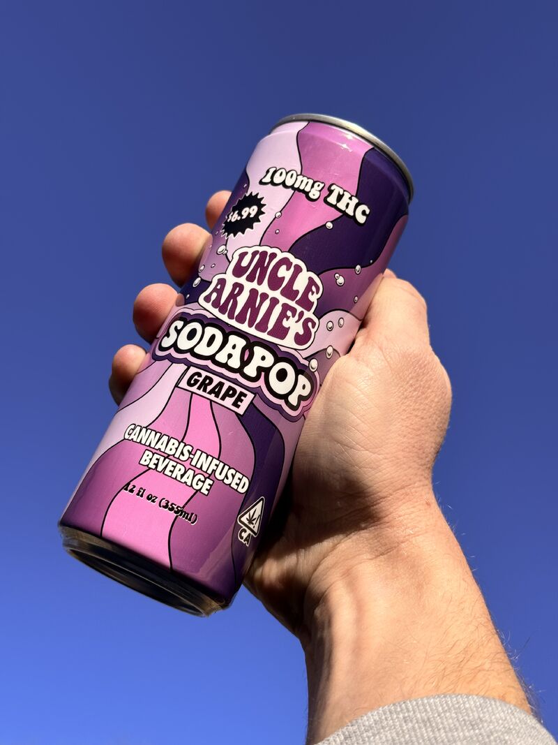 UNCLE ARNIE'S - EDIBLE - DRINK - GRAPE SODA - 100MG