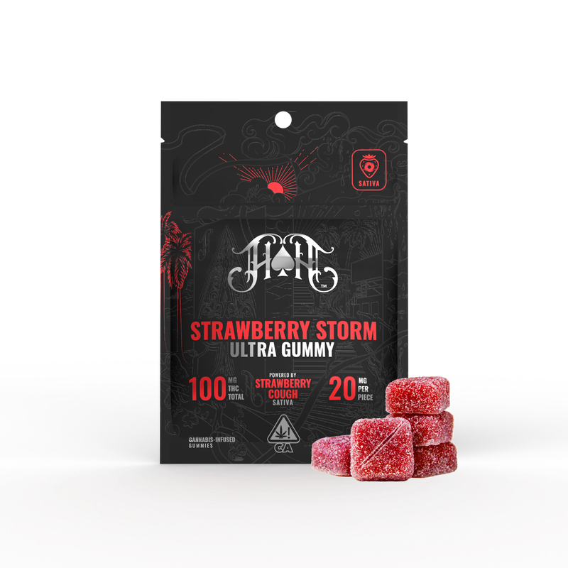 GUMMIES - SATIVA - STRAWBERRY STORM (STRAWBERRY COUGH) - 100MG