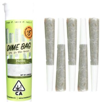 DIME BAG - PREROLL PACK - HYBRID - CANAL ST RNTZ - .5G - (5PK)