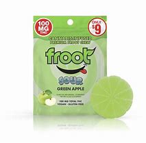 FROOT - EDIBLE - SOUR GUMMY - HYBRID - GREEN APPLE - 100MG