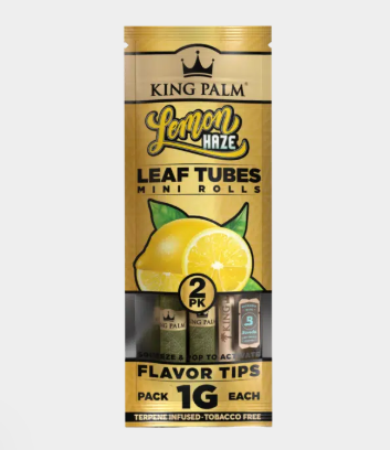 KING PALM - LEAF TUBES - MINI - LEMON HAZE - 2PK