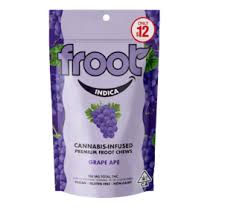 FROOT - EDIBLE - GUMMIES - INDICA - GRAPE - 100MG - (10PK)