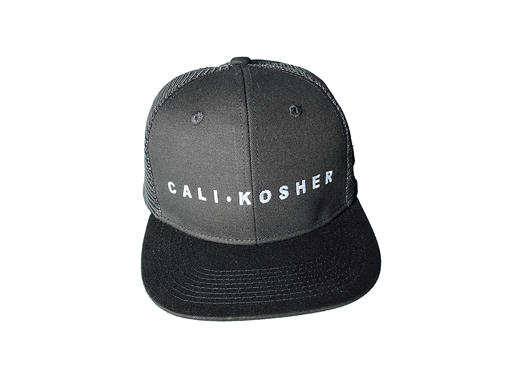 CALI KOSHER - HAT - CK LOGO SNAPBACK - BLACK/BLACK