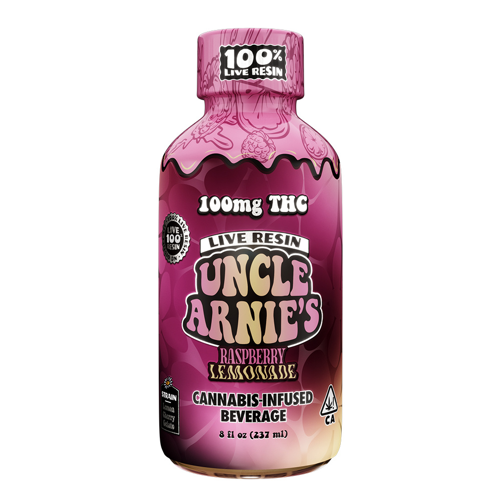 UNCLE ARNIE'S - EDIBLE - DRINK - LIVE RESIN - RASPBERRY LEMONADE - 100MG