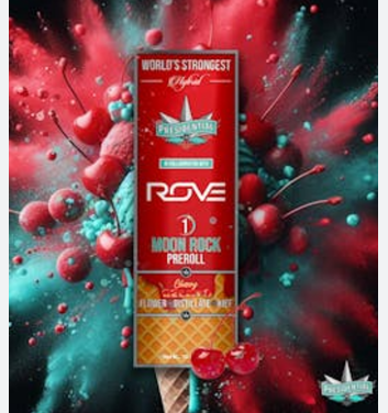 PRESIDENTIAL X ROVE - MOON ROCK PREROLL - HYBRID - CHERRY GELATO - 1G