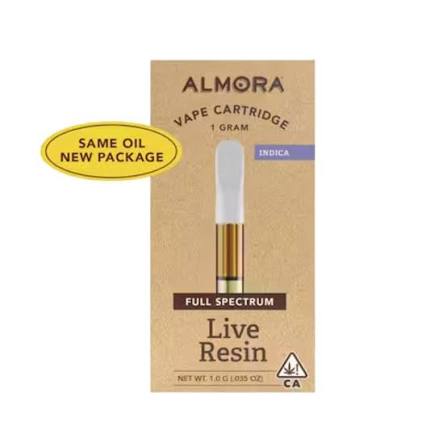 ALMORA FARM - CARTRIDGE - INDICA - PURPLE PUNCH - 1G