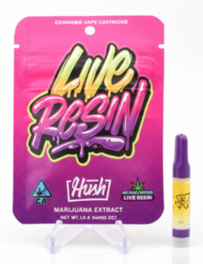 HUSH - CARTRIDGE - LIVE RESIN - SATIVA - STRAWBERRY LEMONADE - 1G