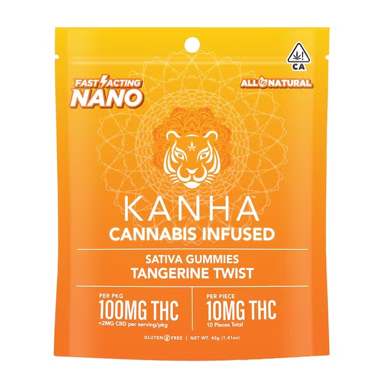 Tangerine Twist Nano Gummies 10-pack | 100mg