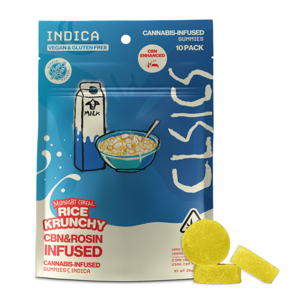 Midnight Cereal Rice Krunchy Live Rosin Cbn Gummies | 100mg