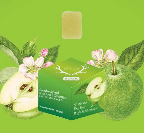 SOUR APPLE GUMMIES - 10 PACK