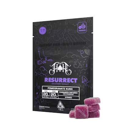 RESURRECT RECOVERY: POMEGRANATE KUSH THC/CBG - 100 mg - 5 Pack