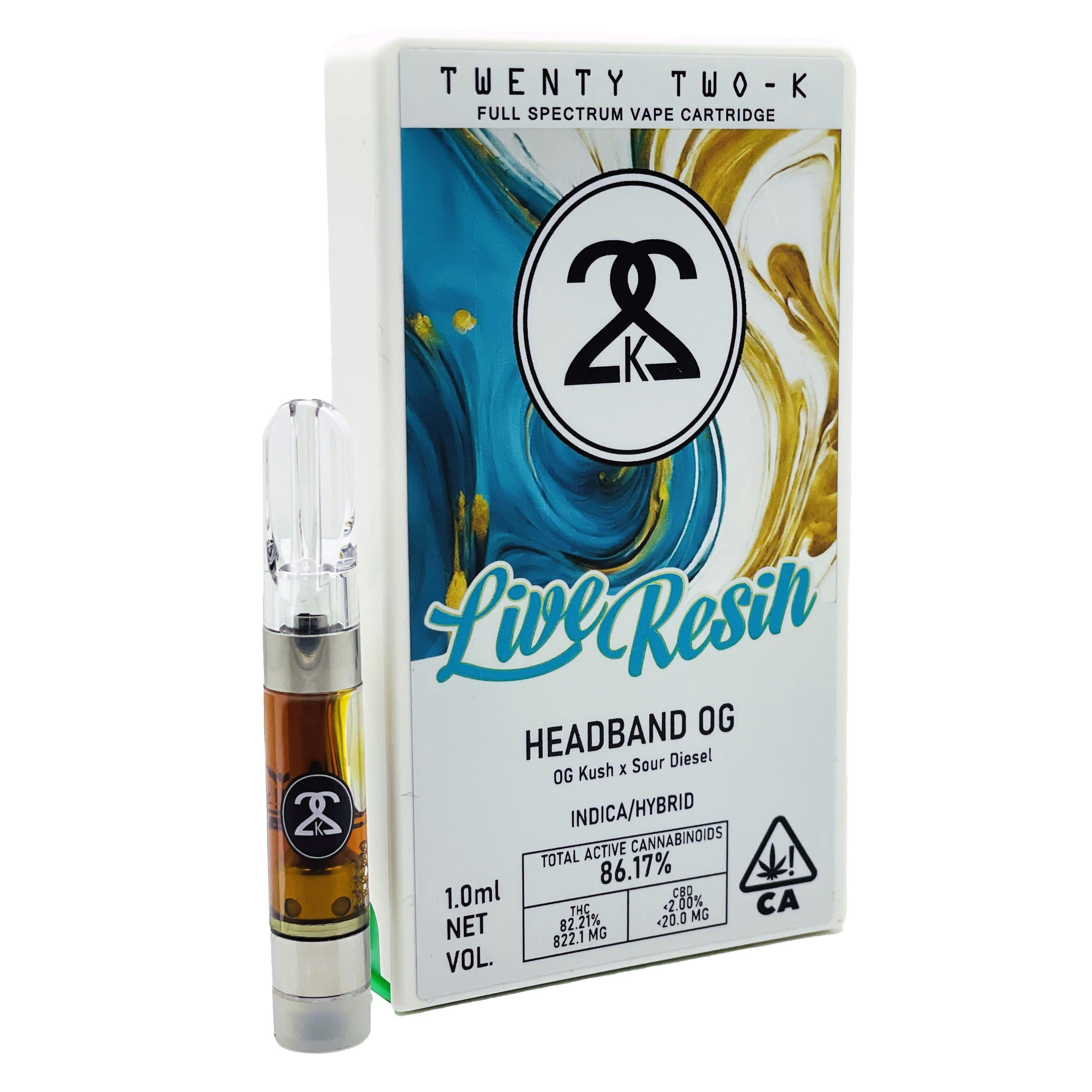 HEADBAND OG - LIVE RESIN 1.0ML CART