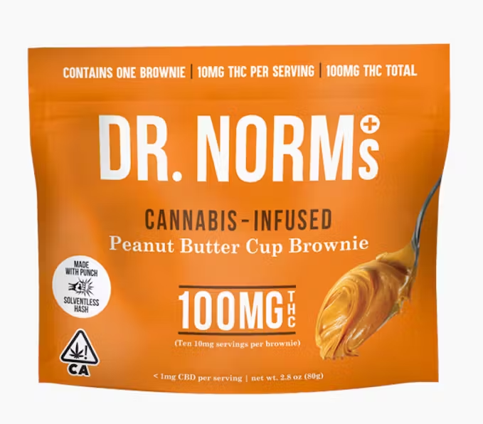 Dr. norms - PEANUT BUTTER CUP BROWNIE