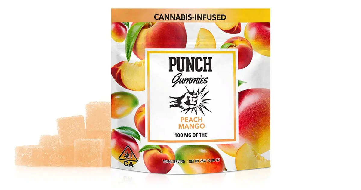 PINEAPPLE PEACH GUMMIES 100MG