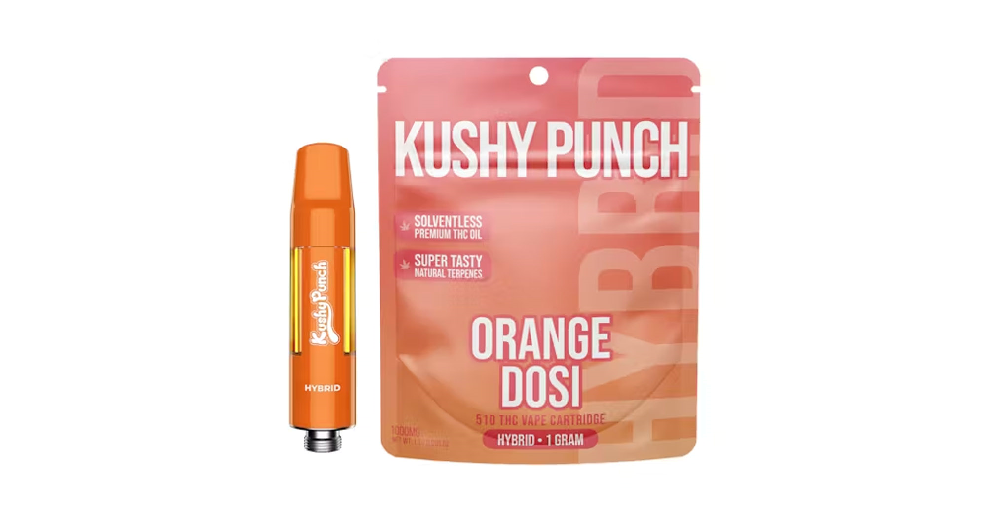 Kushy punch - KUSHY PUNCH CARTRIDGE 1G HYBRID ORANGE DOSI