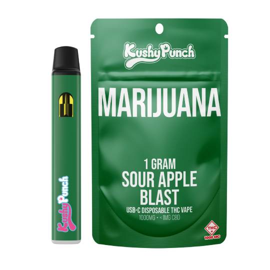 AIO VAPE 1G HYBRID SOUR APPLE BLAST