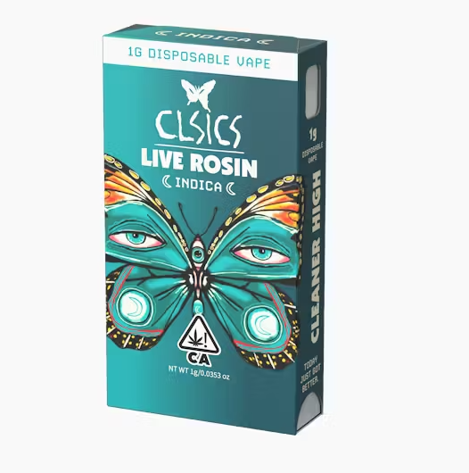 CLSICS LIVE ROSIN ALL-IN-ONE CARTRIDGE 1G INDICA BERRY PRIZM