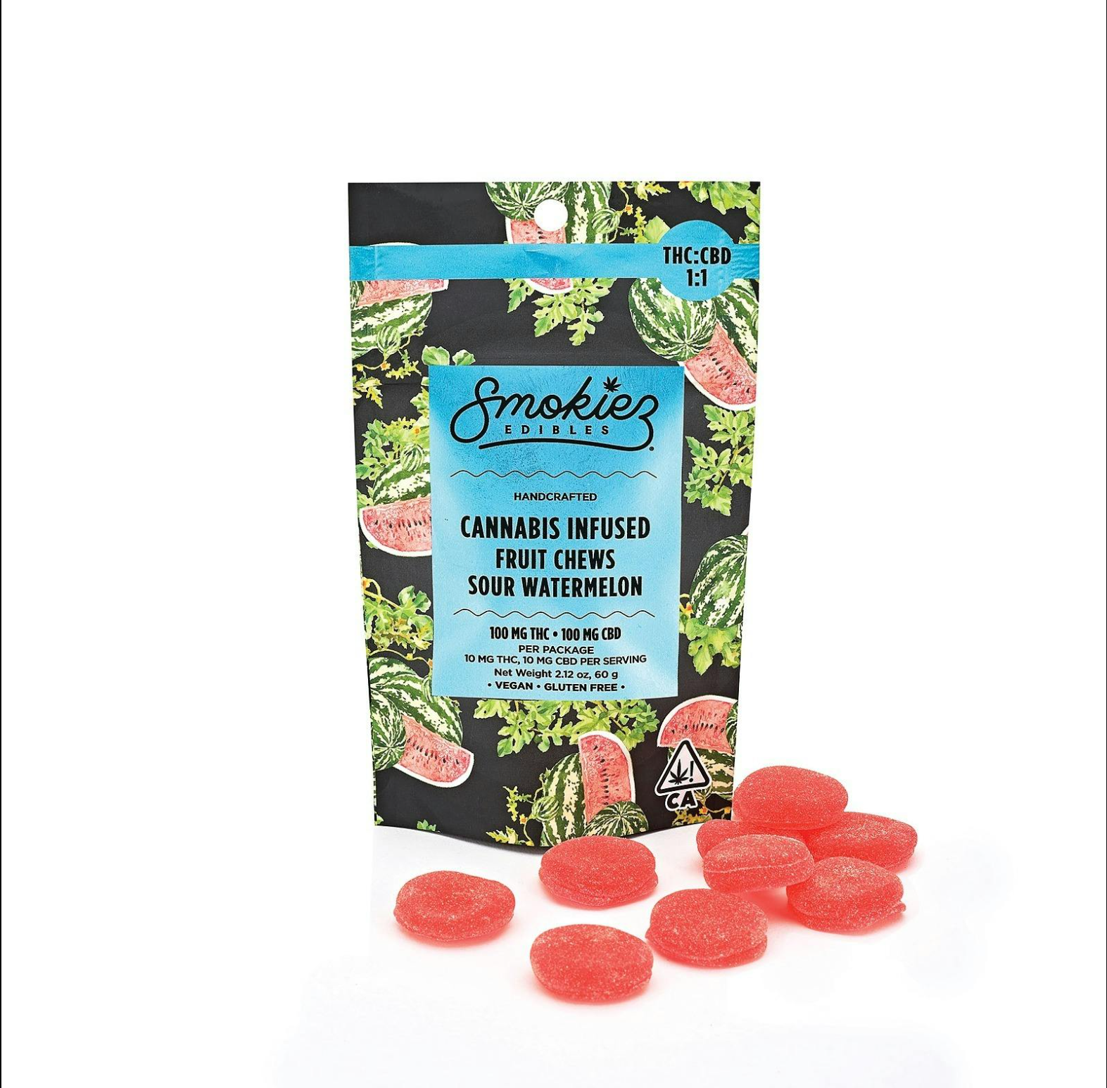 1:1 CBD Sour Watermelon - 100 mg