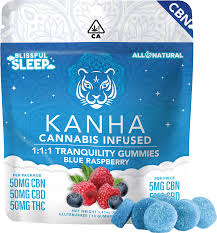 Kanha - 1:1:1 CBN:CBD:THC TRANQUILITY BLUE RAZZ