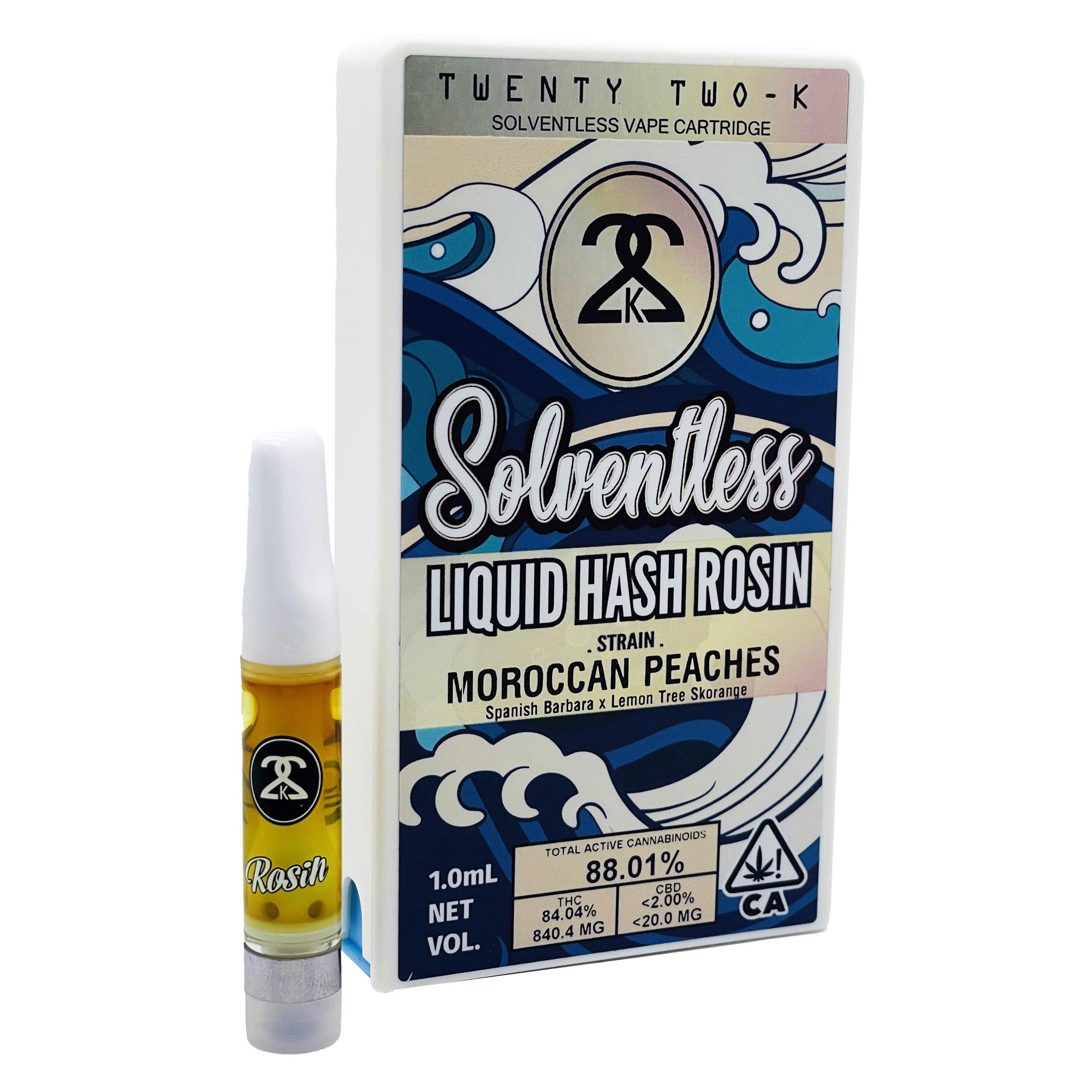 MOROCCAN PEACHES - LIQUID HASH ROSIN 1.0ML CART