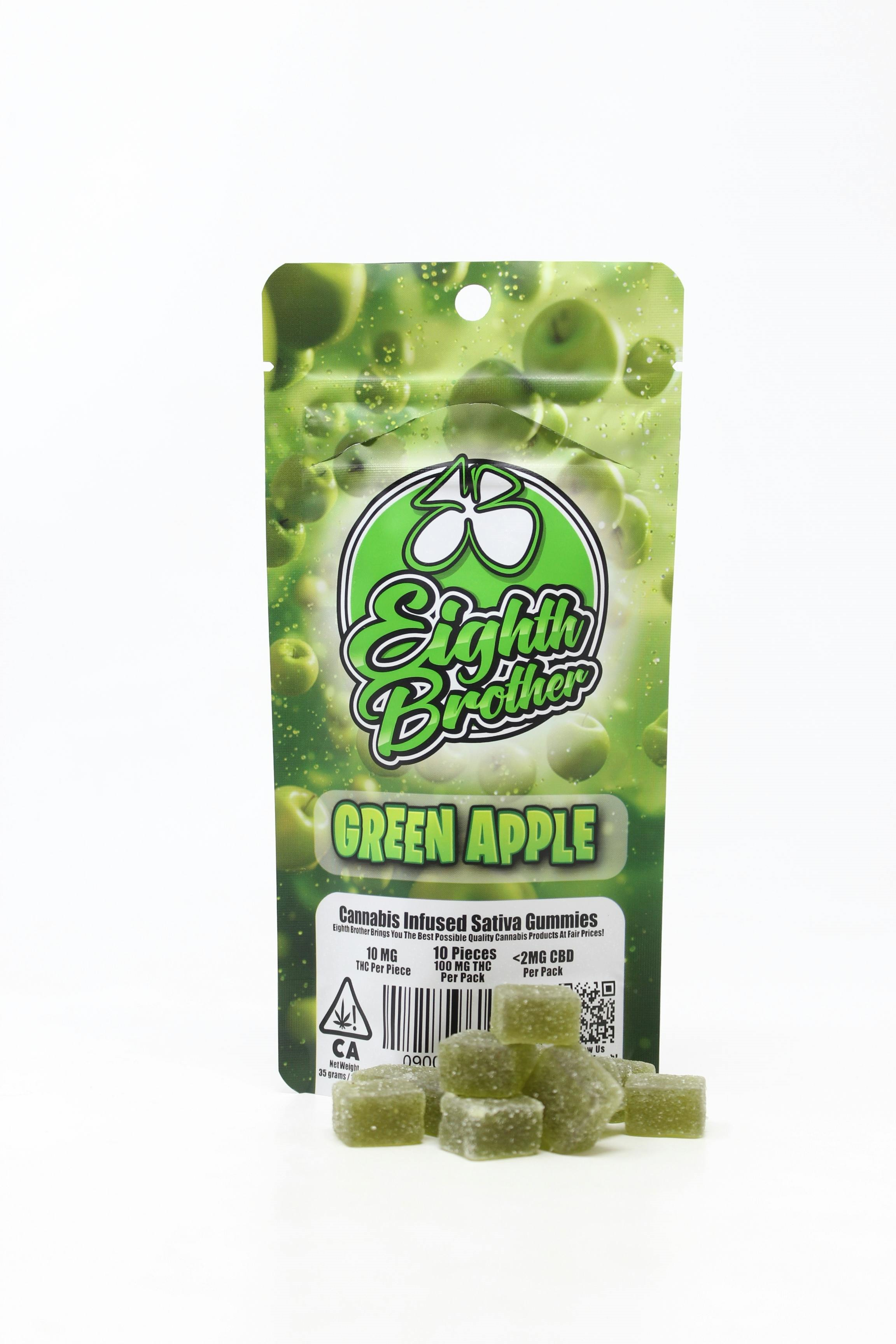 Eighth brother - GREEN APPLE GUMMIES 10 PACK Main Image