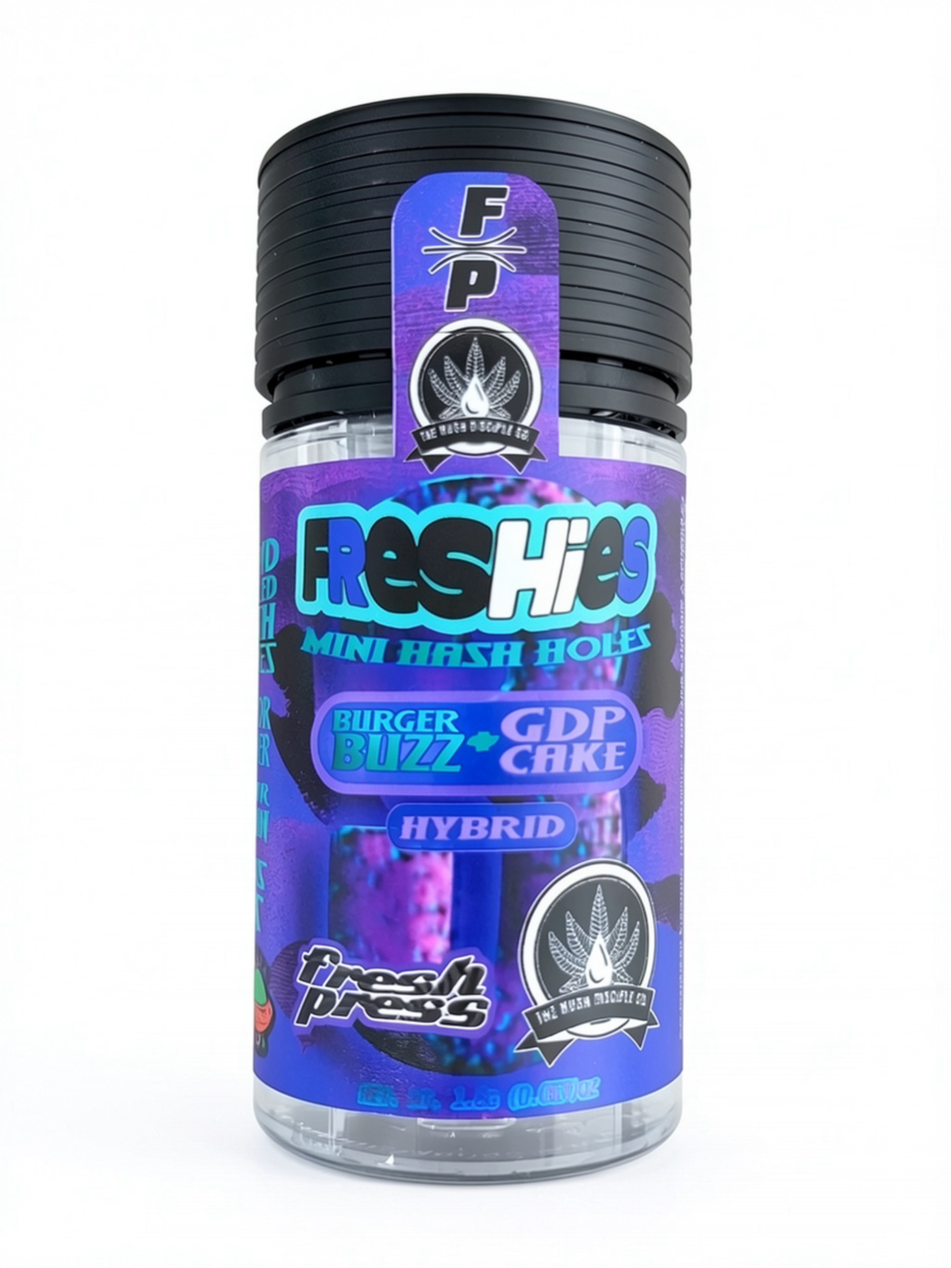 Fresh press - ROSIN HASH HOLES - Grape Cake x Burger Buzz - 1.8 g - 3 Pack Main Image
