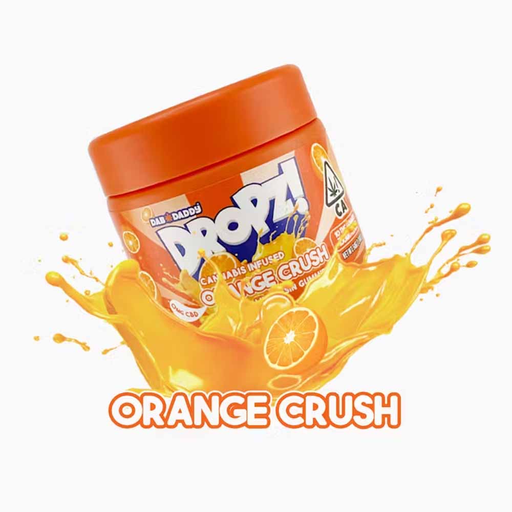 DROPZ - LIVE RESIN GUMMIES - ORANGE CRUSH - 100MG