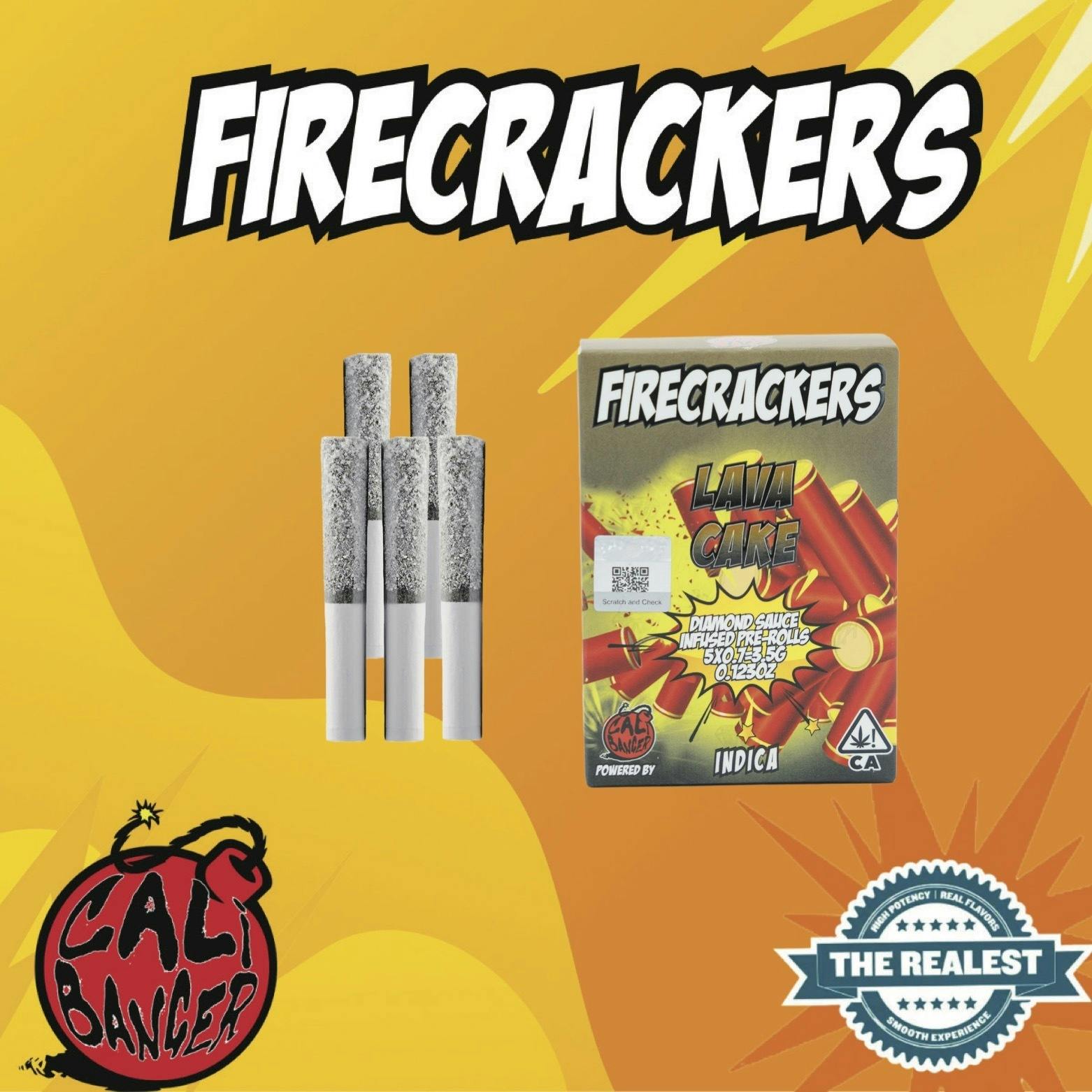 Cali banger - FIRECRACKER INFUSED PRE ROLL LAVA CAKE 5 X 0.7 - 3.5 G