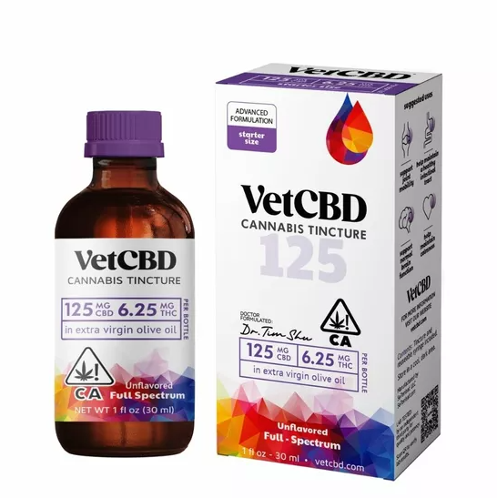 VETCBD | STARTER SIZE-125MG CBD/6.25MG THC 1OZ