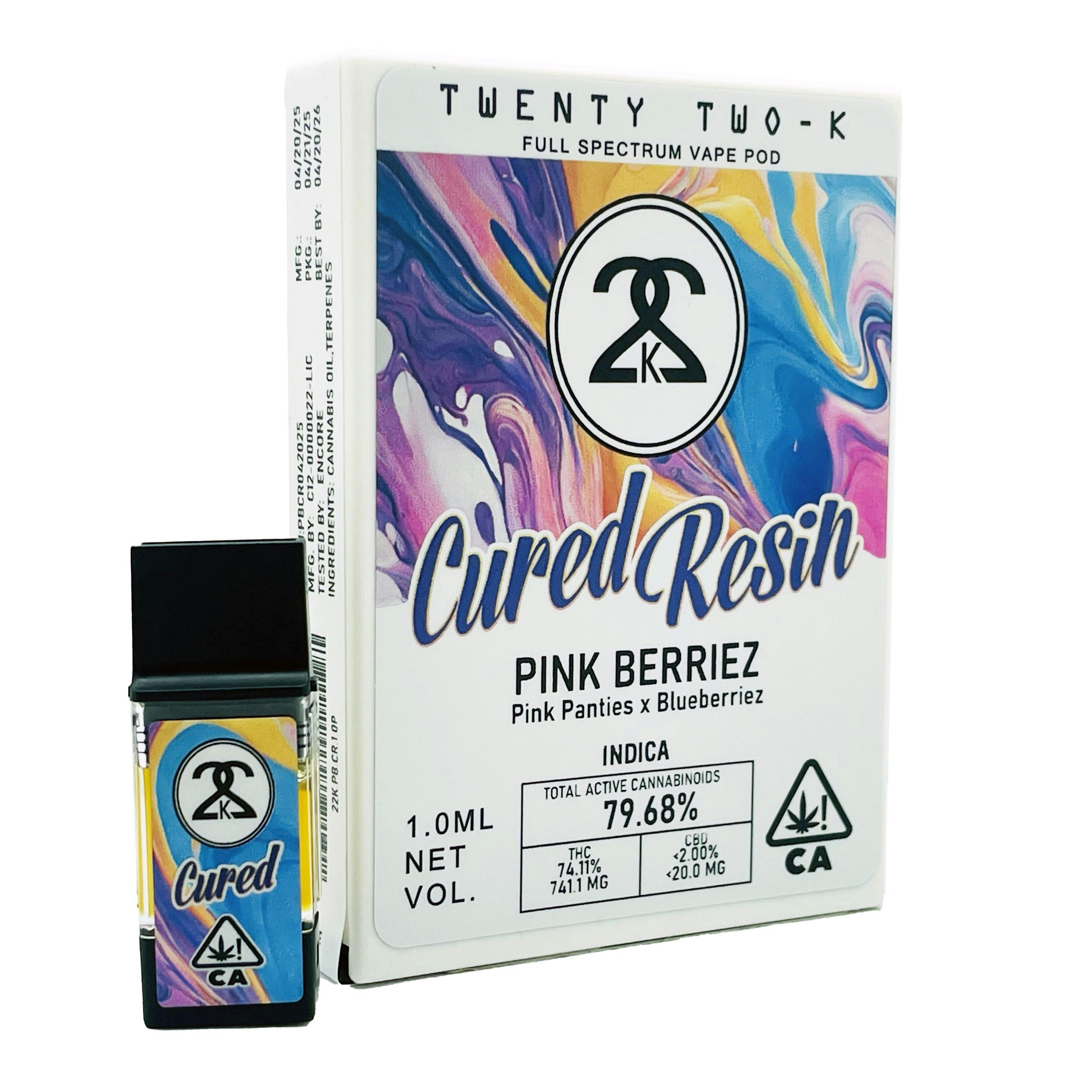 PINK BERRIEZ - CURED RESIN 1.0ML POD