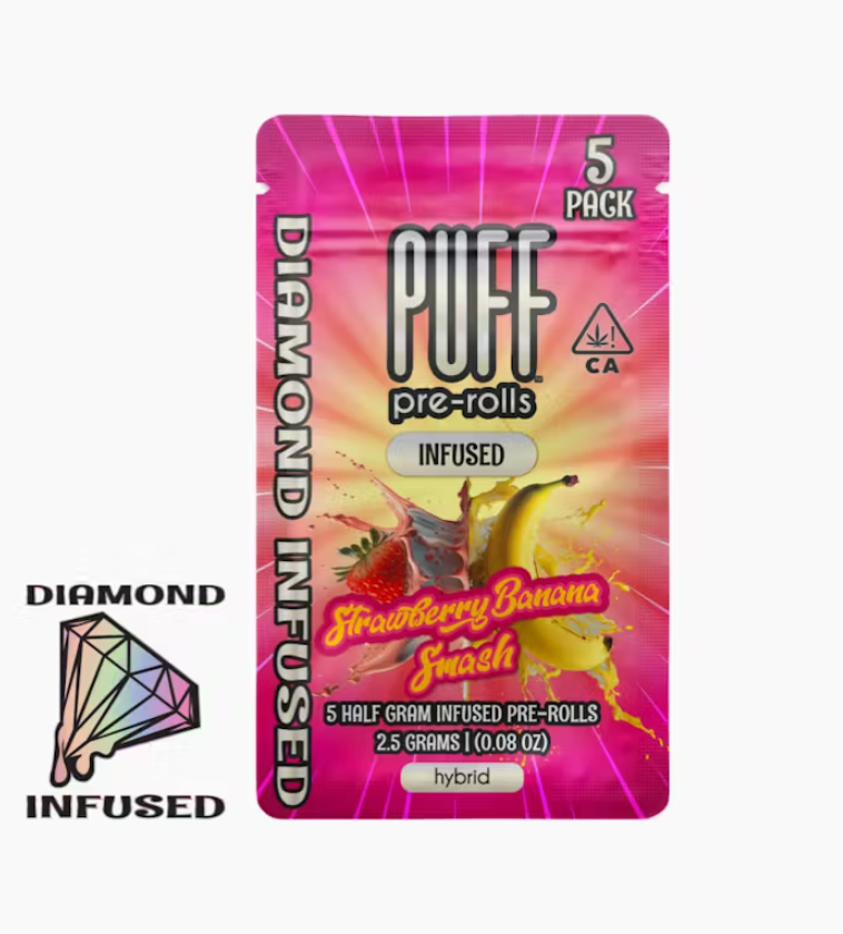 STRAWBERRY BANANA SMASH DIAMOND INFUSED 5PK