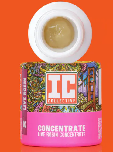 Cali hash - SOUR STRAWBERRY - 1G LIVE ROSIN