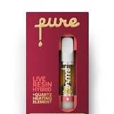Pure vape - Strawberry Banana | LIVE RESIN 510 Main Image