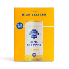 Pabst blue ribbon - LEMON SELTZER - 40 mg - 4 Pack