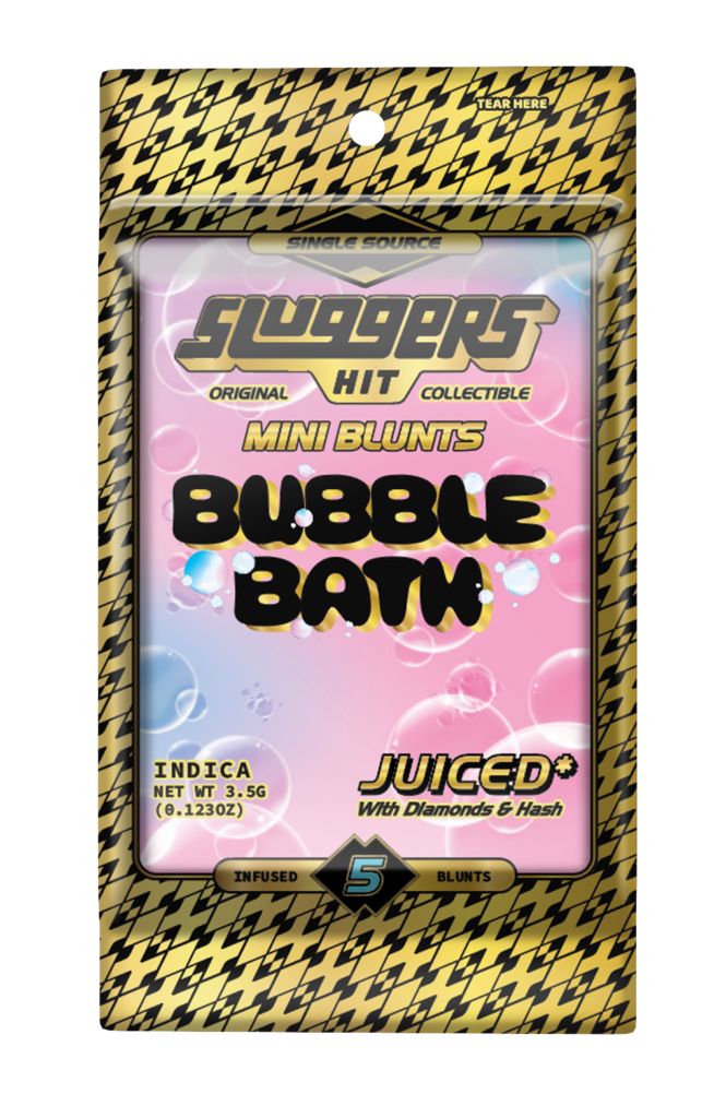 Sluggers - INFUSED PREROLL - 0.7G 5PK - MINI BLUNTS - BUBBLE BATH